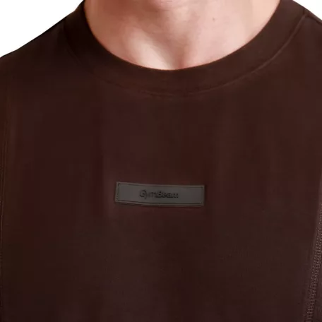 Unstoppable oversized póló Brown - L - barna - GymBeam
