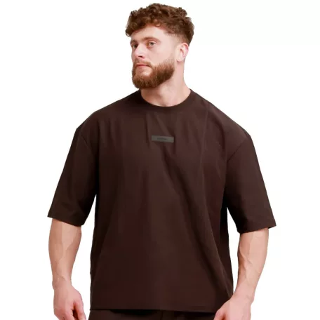 Unstoppable oversized póló Brown - XXXL - barna - GymBeam