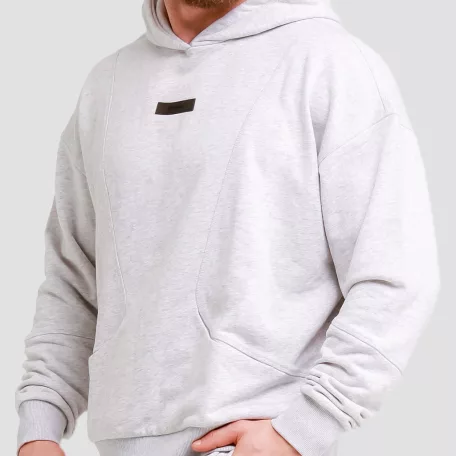 Unity kapucnis pulóver Grey - XXL - szürke - GymBeam