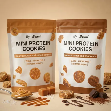 Mini Protein Cookies - 100 g - mogyoróvaj-csoki - GymBeam