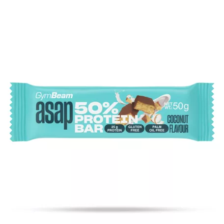 ASAP 50% fehérjeszelet - 50 g - kókusz - GymBeam
