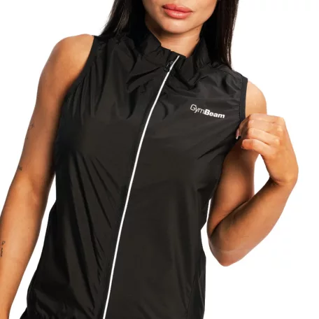 Pulse X női futómellény Black - XS - fekete - GymBeam