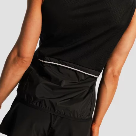 Pulse X női futómellény Black - M - fekete - GymBeam