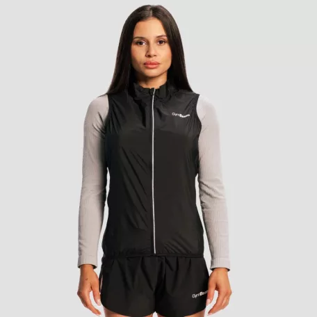 Pulse X női futómellény Black - M - fekete - GymBeam