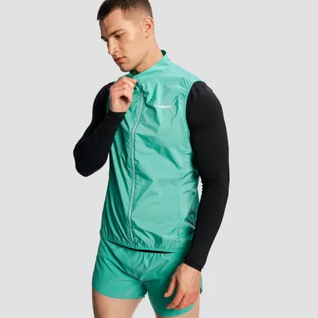 Pulse X férfi futómellény Green - M - zöld - GymBeam