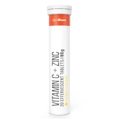   C-vitamin + cink pezsgőtabletta - 12 x 20 tabletta - citrusgyümölcsök - GymBeam