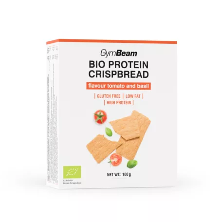 BIO Fehérjés ropogós kenyér - 100 g - Tomato & Basil - GymBeam