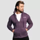 Cipzáras kapucnis pulóver Obsidian - XXL - lila - GymBeam