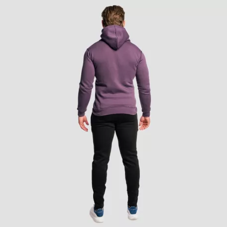 Cipzáras kapucnis pulóver Obsidian - XXL - lila - GymBeam