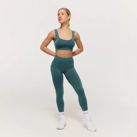 Lift varrásmentes női leggings Petrol - M - zöld - GymBeam