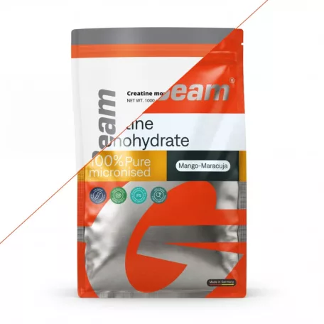 100% Mikronizált Kreatin-monohidrát - 1000 g - mangó-maracuja - GymBeam