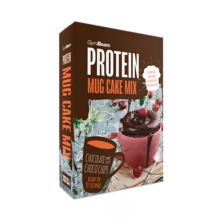 Protein Mug Cake Mix 500 g - csokoládé csokidarabokkal - GymBeam