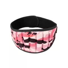 Pink Camo női fitnesz öv - L - rózsaszín - GymBeam