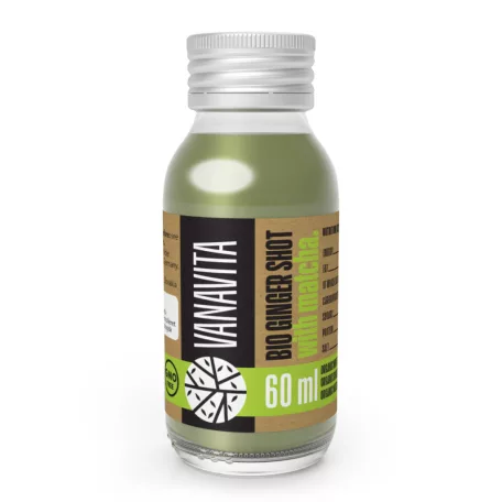 BIO Gyömbér shot matchával - 60 ml - ízesítetlen - VanaVita - GymBeam