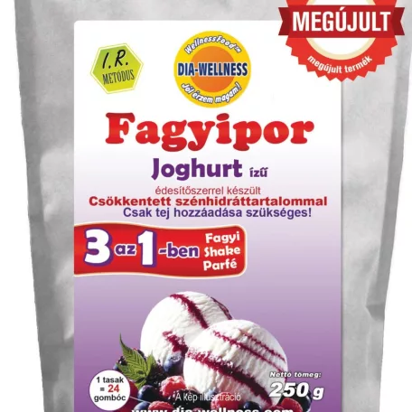 Maltit mentes Dia-Wellness fagylaltporok több ízben joghurt