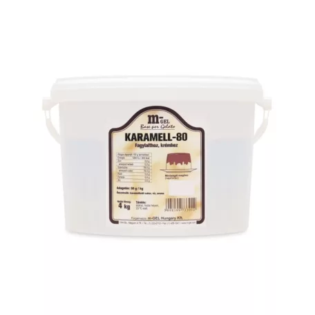 Karamell 80 ízesítő koncentrátum fagylaltokhoz, krémekhez 4 kg