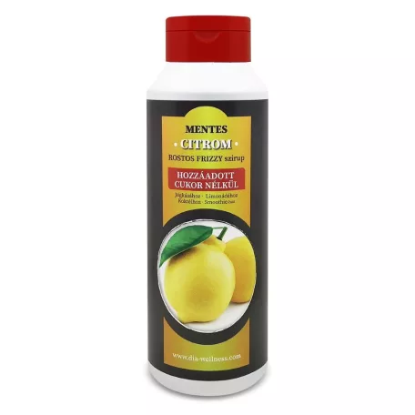 Mentes zéró rostos szirup 900 ml citrom