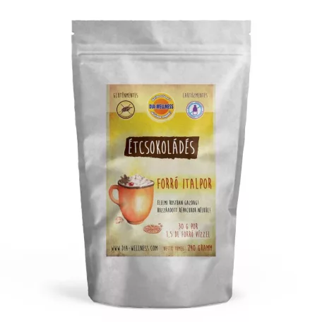 Dia-wellness étcsokoládés forró italpor 240 g (gluténmentes, laktózmentes)
