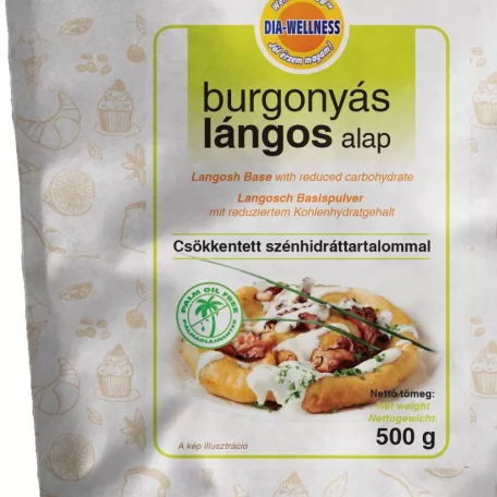 Dia-Wellness Burgonyás lángos alap