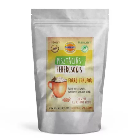 Dia-Wellness pisztáciás-fehércsokis forró italpor (gluténmentes) 240 g