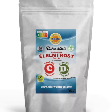 Vízben oldódó kollagénes élelmi rost (vitaminos)