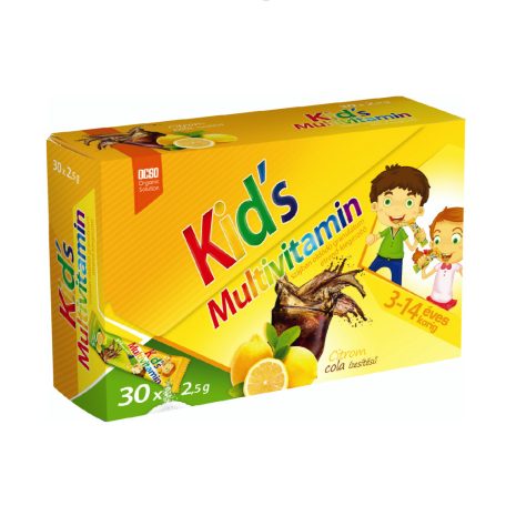 OCSO Kids Multivitamin granulátum Citrom-Cola 30 tasak