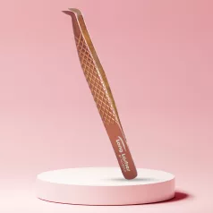 Long Lashes Pro Nano Volume csipesz - Duck típusú, Bronz