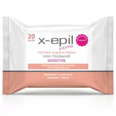 X-Epil Intimo Intim törlőkendő - sensitive 20db