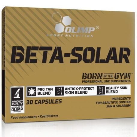 Olimp Labs BETA-SOLAR sport kiadás - 30 kapszula napozóvitamin