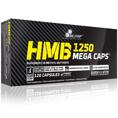 Olimp HMB Mega Caps (1250 mg) - 120 kapszula teljesítményfokozó sportolóknak, testépítőknek