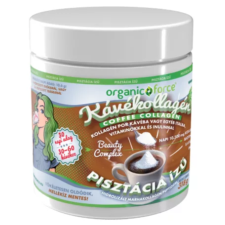 Coffee Collagen - KávéKollagén PISZTÁCIA 318g - organic force