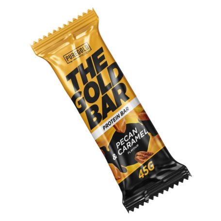 PureGold The Gold Bar protein szelet 45g íz: Pecan & Caramel