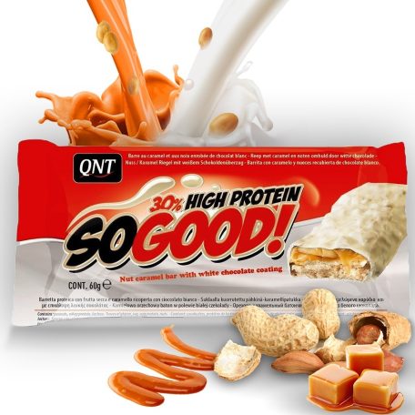 QNT So Good Bar (Protein Snack Bar) fehérje szelet 1karton energia vagy fehérjeszelet