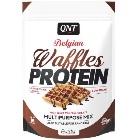 QNT Belgian Waffles protein - 480g protein desszert