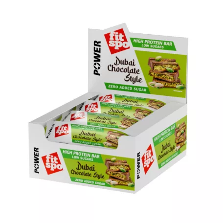 FitSpo High Protein bar Dubai Chocolate 1 karton (50gx12db)