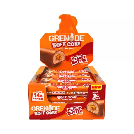 GRENADE Soft Core Chocolate Peanut Butter Protein Bar 1 karton (50gx12db)