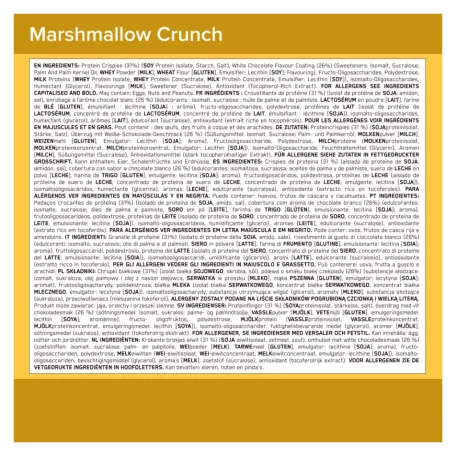 OPTIMUM NUTRITION CRUNCH PROTEIN BAR MARSHMALLOW 1 karton (65gx10db)