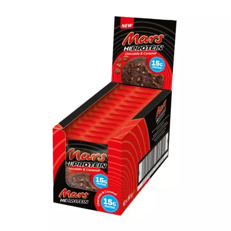 MARS HiProtein Cookie - Chocolate & Caramel 1 karton (60gx12db)