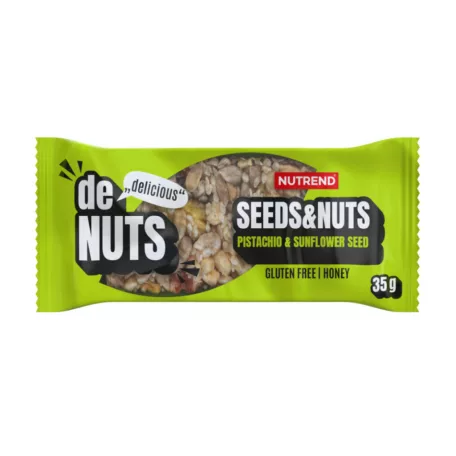 NUTREND DeNuts Seeds+Nuts Pistachio+Sunflower 1 karton (35gx42db)