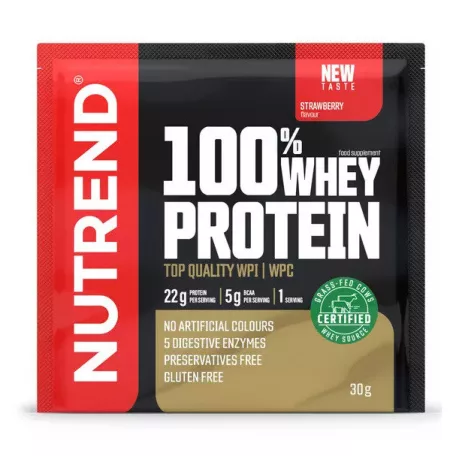 NUTREND 100% Whey Protein Strawberry 1 karton (30gx10db)