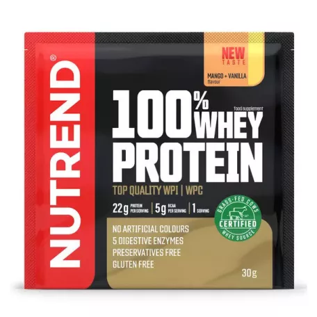 NUTREND 100% Whey Protein Mango+Vanilla 1 karton (30gx10db)