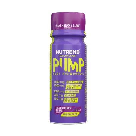 NUTREND PUMP SHOT BLACKBERRY+LIME 1 karton (60mlx20db)