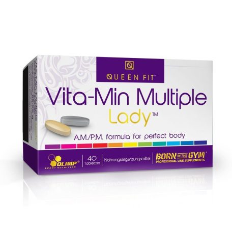 Olimp Queen Fit Vita-Min Multiple Lady Vitamin complex nőknek több féle vitamint tartalmazó termék