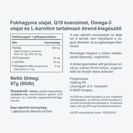 Vitaking Cardiolic 60 gélkapszula