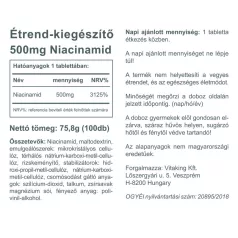 Vitaking B3-Niacinamid 500mg 100 tabletta