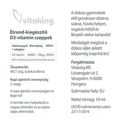 Vitaking D3-vitamin cseppek 2000NE 10ml