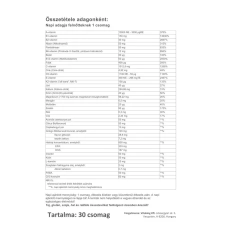 Vitaking 365 Multivitamin Szenior csomag