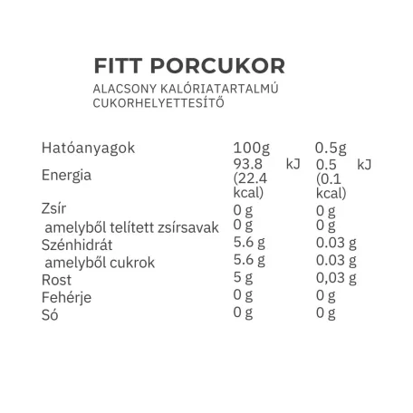 Vitaking Fitt Porcukor 250g