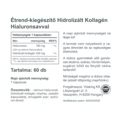 Vitaking Hialuronsav és Kollagén komplex 60 kapszula