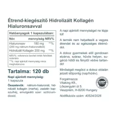 Vitaking Hialuronsav és Kollagén komplex 120 kapszula
